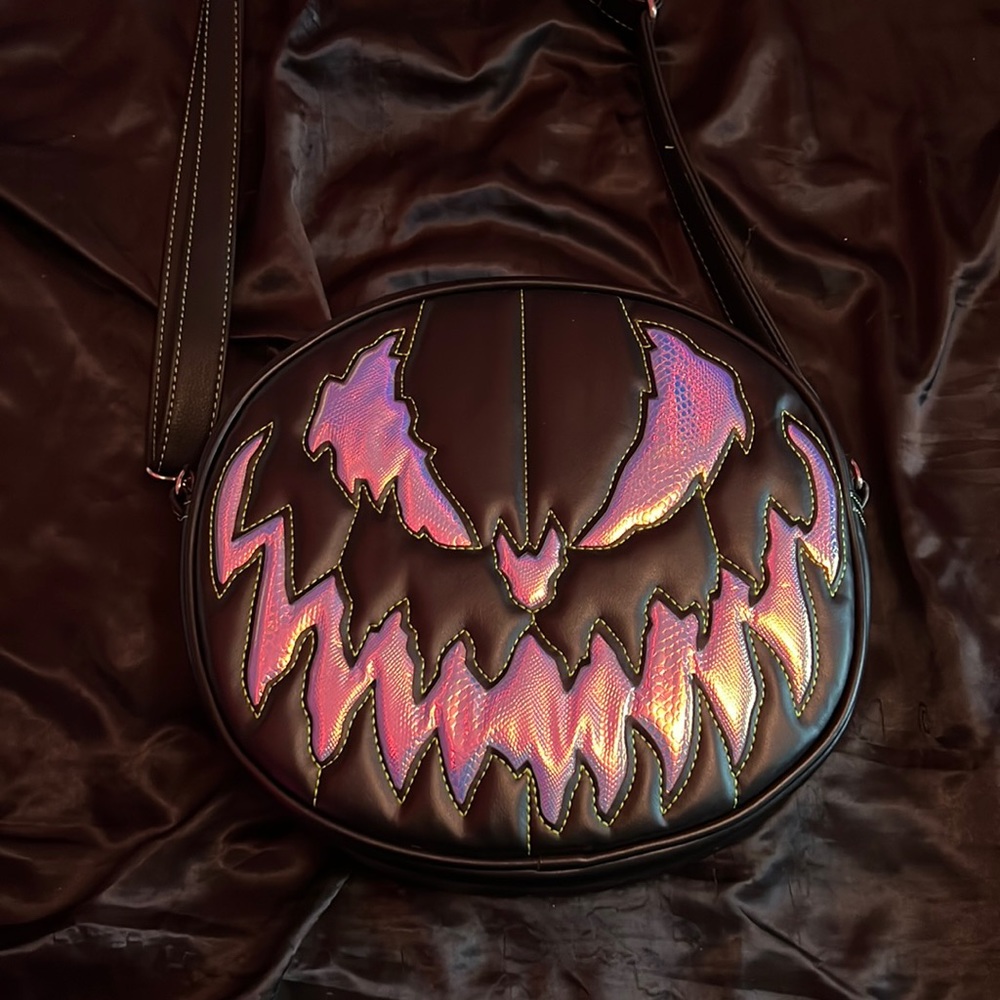 Love Pain & Stitches Pumpkin Crossbody Bag